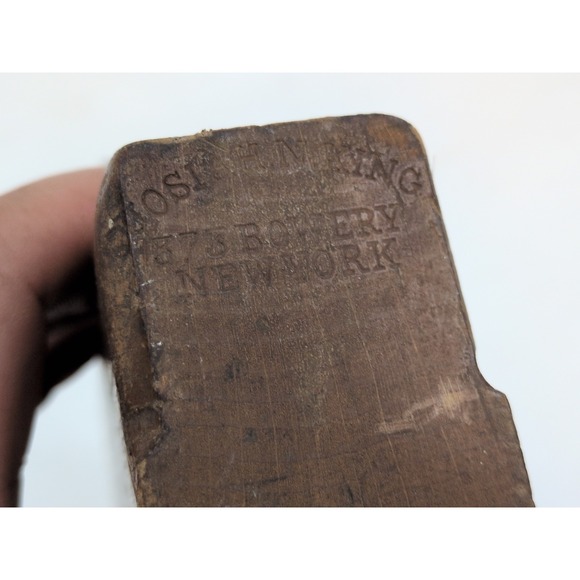 Very Rare Josiah King Adjustable Wood Rabbet Molding Plane Antique Tool - Picture 6 of 10